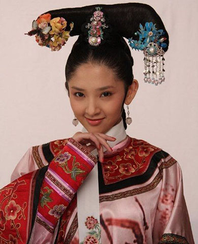 唐艺昕扮祺贵人定妆照